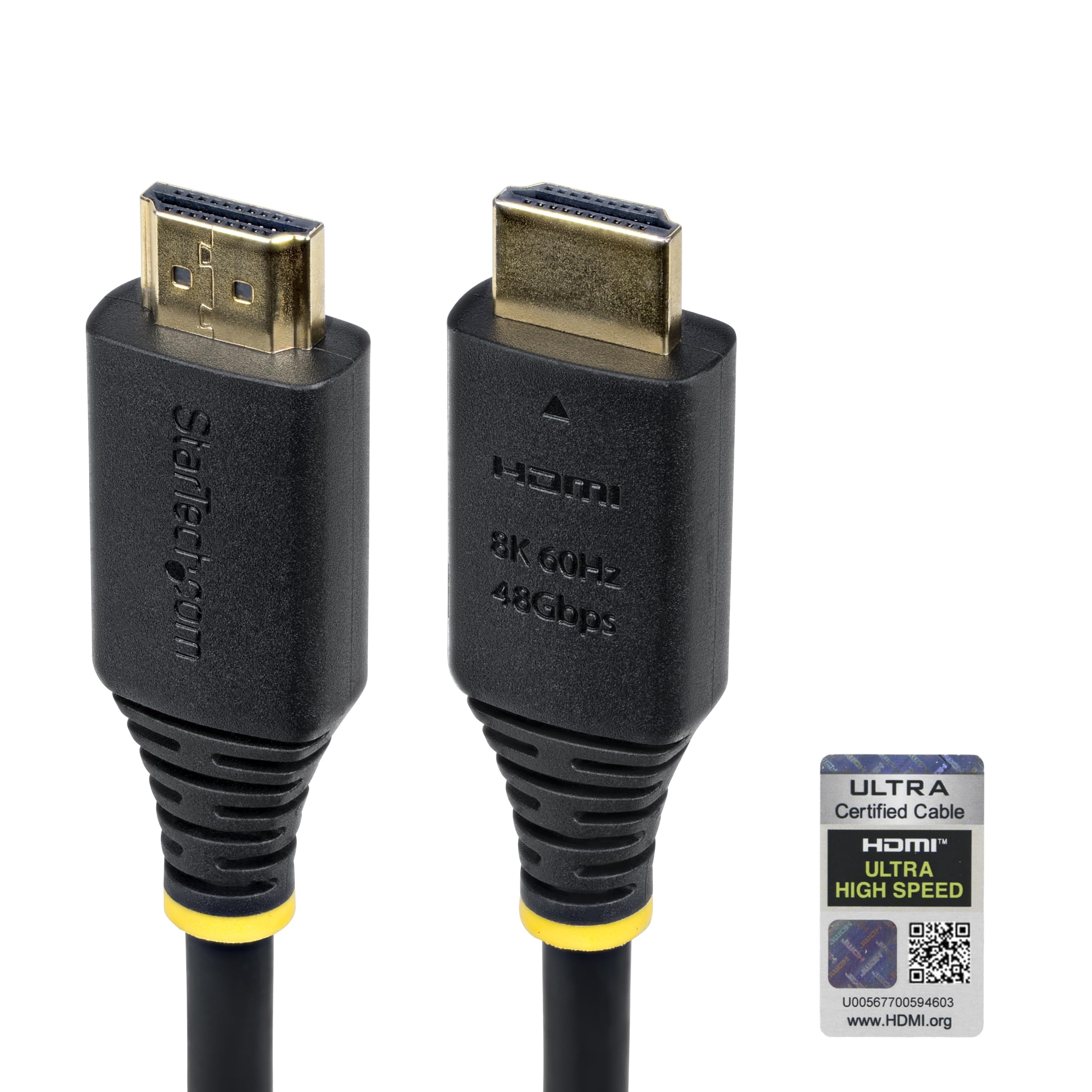 Startech.Com - Ultra High Speed - Hdmi Cable - Hdmi Male To Hdmi Male - Shielded - Black - Passive, 4K120Hz Support, 8K6