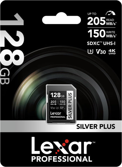 Lexar Silver Plus Sd Card 128Gb
