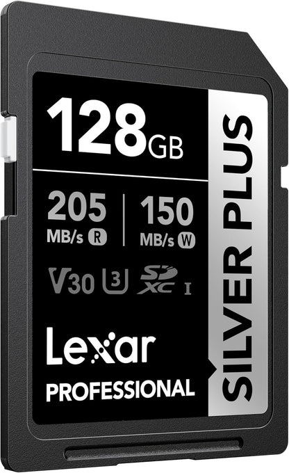 Lexar Silver Plus Sd Card 128Gb