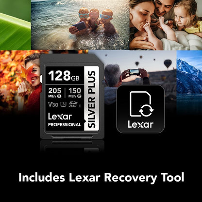 Lexar Silver Plus Sd Card 128Gb