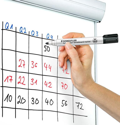 STAEDTLER 351 WP6-1 Lumocolor Whiteboard Marker Bullet Tip - Verschillende kleuren (Pack van 6