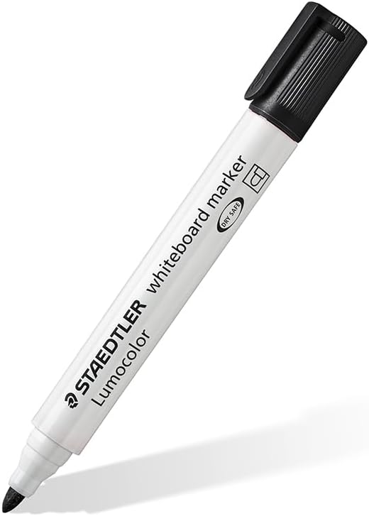 STAEDTLER 351 WP6-1 Lumocolor Whiteboard Marker Bullet Tip - Verschillende kleuren (Pack van 6