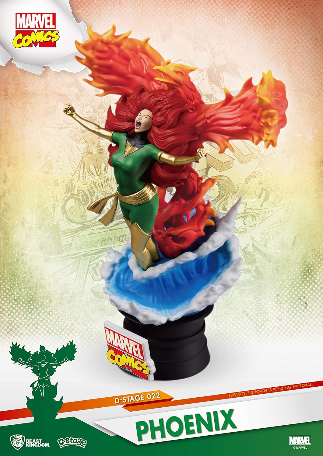 Beast Kingdom - Figure Diorama Jean Grey Felix X-Men Marvel 15cm Action Dolls, Multicolor (97954