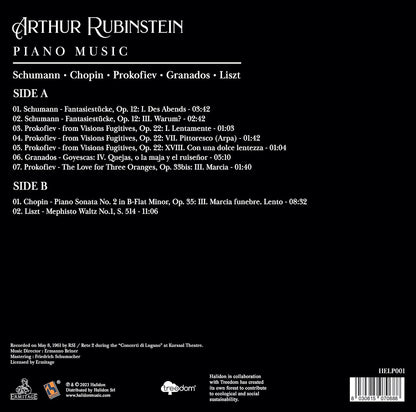 Arthur Rubinstein - Piano Music - Schumann, Chopin, Prokofiev, Granados, Litz