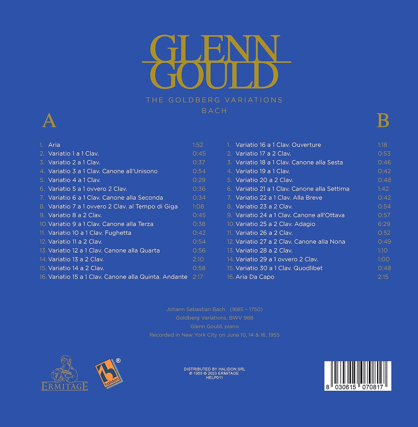 Glenn Gould – The Goldberg Variations Bach