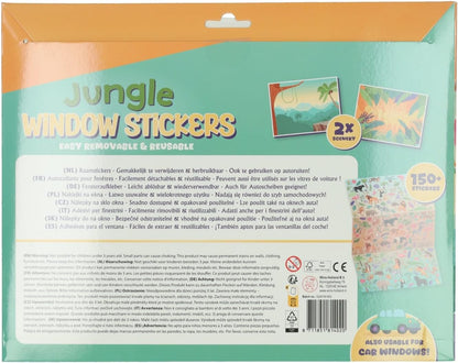 Wins Holland - Herbruikbare Jungledieren Raamstickers 150st.