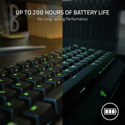 Razer BlackWidow V3 Mini HyperSpeed (gele schakelaar) - 65% compact gaming-toetsenbord met mechanische schakelaar (lineair en klik, RGB Chroma-verlichting) - Scandinavisch/Zweeds toetsenbord, zwart