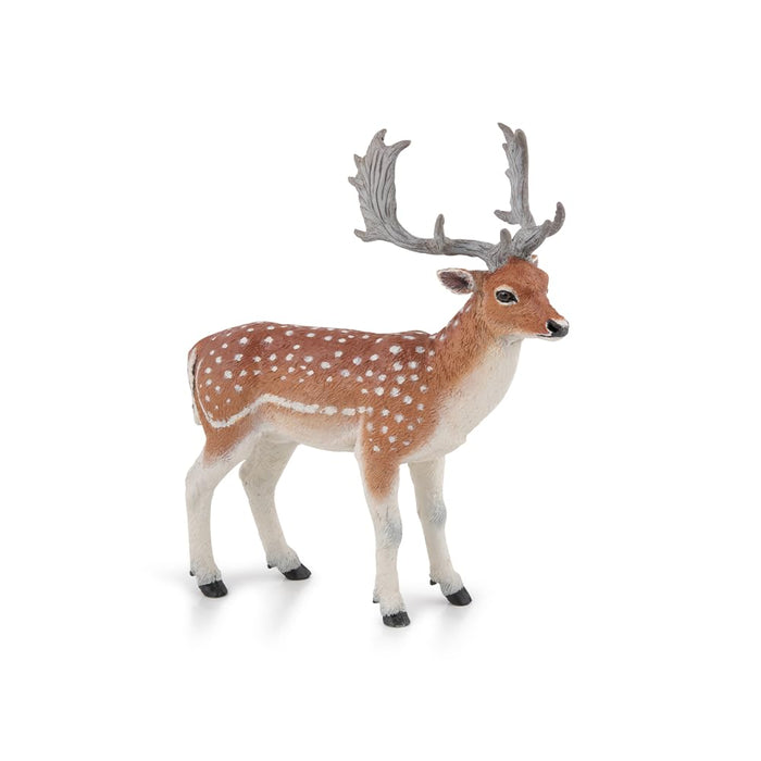 Papo - Fallow Deer Figurine for Children Aged 3+ - Educational Forest Animal Toy - Hand-Painted Realistic Model - Wild Animal Kingdom Collection - SKU 50325