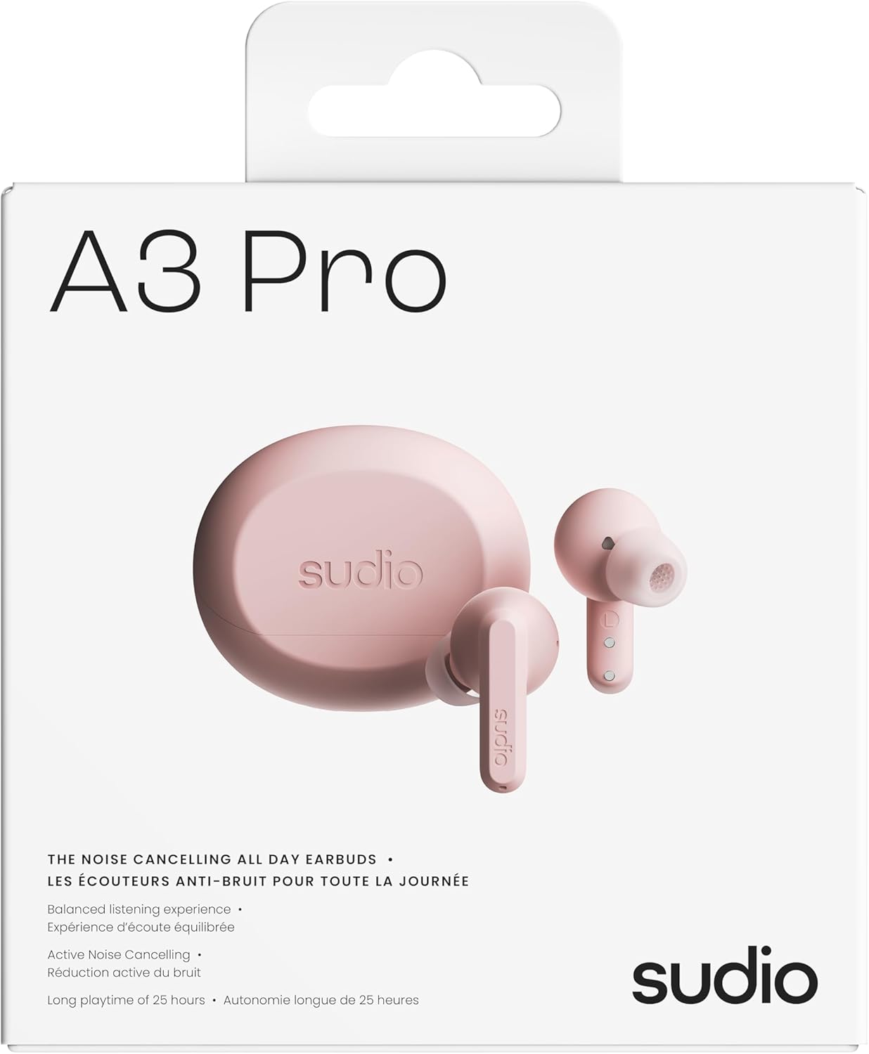 The Sudio A3 Pro makes a statement without saying a word. 18dB noise cancellation up to 25 hours of playtime and a light frosted col