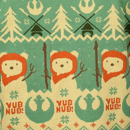 Star Wars Christmas Sweater Ewok`N Around The Christmas Tree  Size S