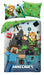 Minecraft Children's Bedding Set – 100% Cotton – Reversible Duvet Cover 140 x 200 cm + Pillowcase