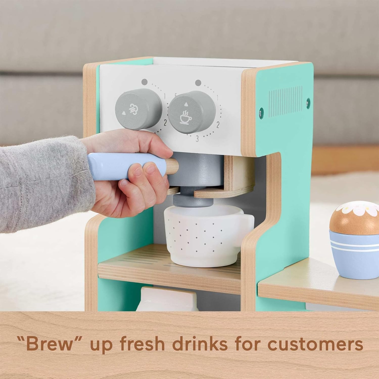 Fisher-Price - Wooden Coffee Shop Set