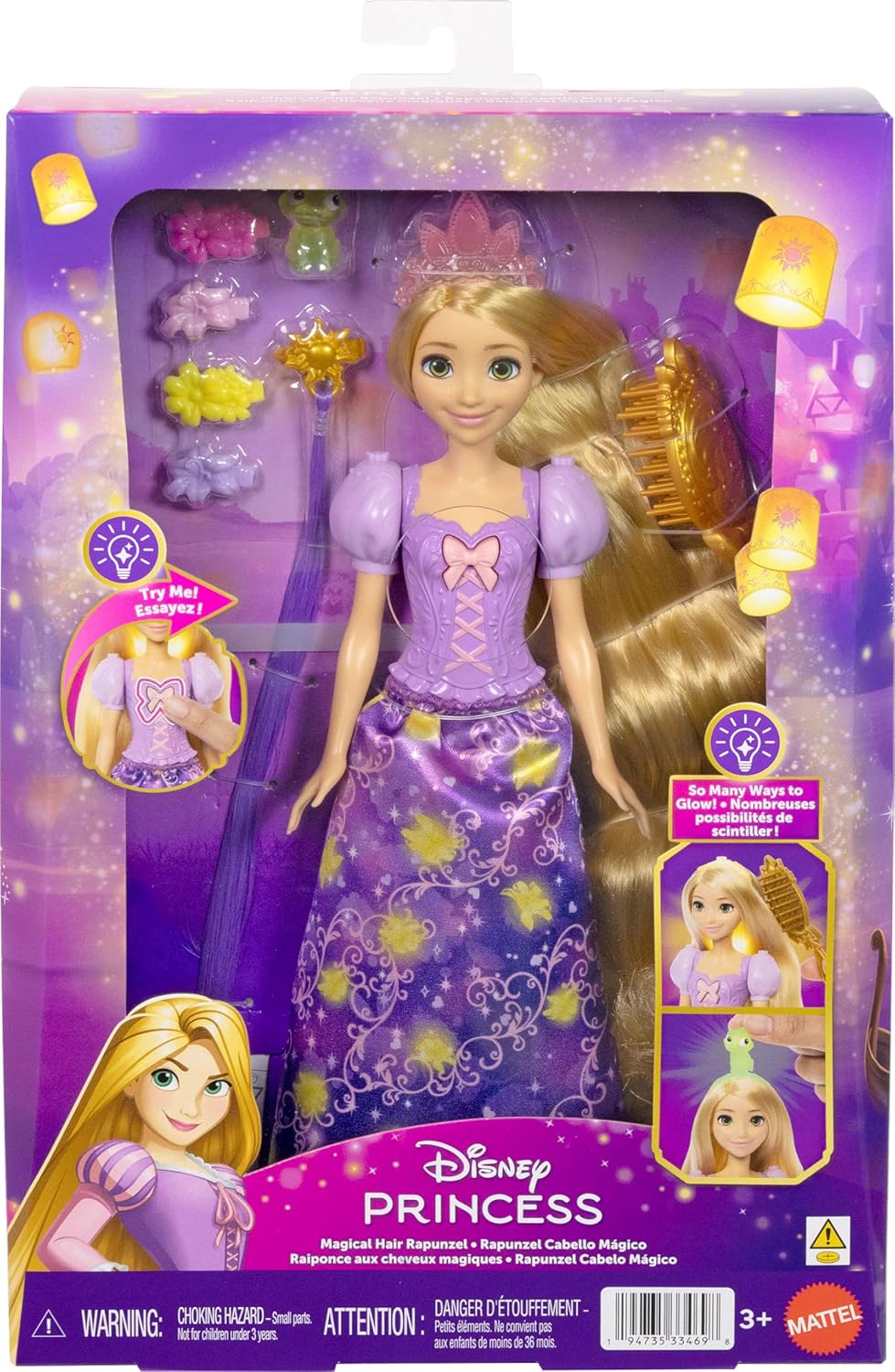 Disney Princess - Magical Hair Rapunzel Fashion Doll /Toy