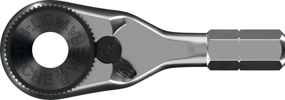 Wera 8011 Zyklop Mini 4 Bit Ratchet, 1/4" - 05003662001