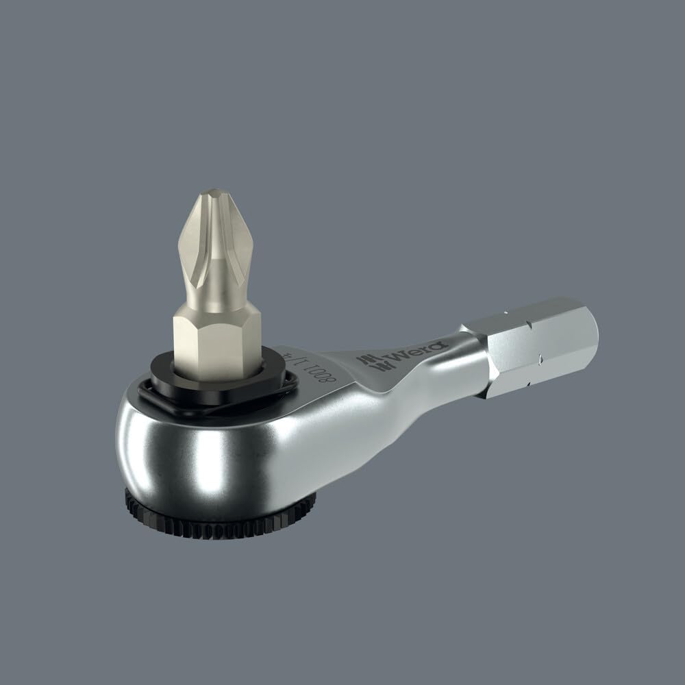 Wera 8011 Zyklop Mini 4 Bit Ratchet, 1/4" - 05003662001