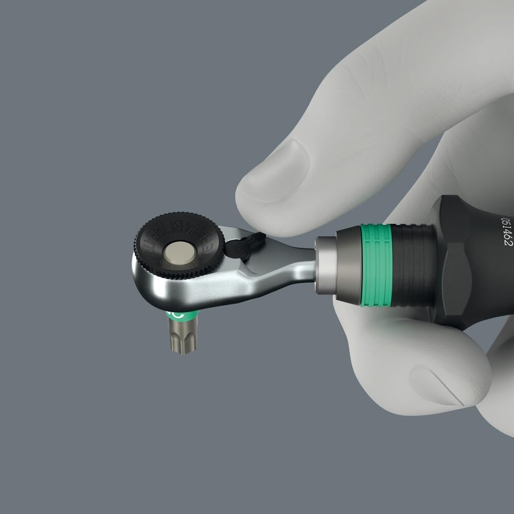 Wera 8011 Zyklop Mini 4 Bit Ratchet, 1/4" - 05003662001