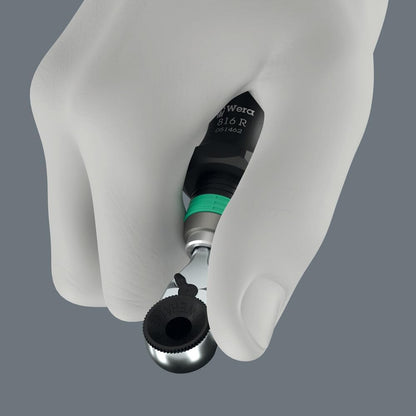 Wera 8011 Zyklop Mini 4 Bit Ratchet, 1/4" - 05003662001