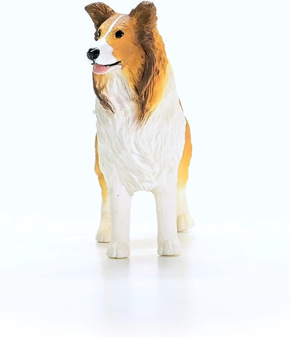SCHLEICH Farm World - 13998-3" Realistic Collie Figurine - Durable Dog Figure for Children - Farm Animal Toys for Boy and Girls - Educational Toys For Toddlers and Kids Ages 3+