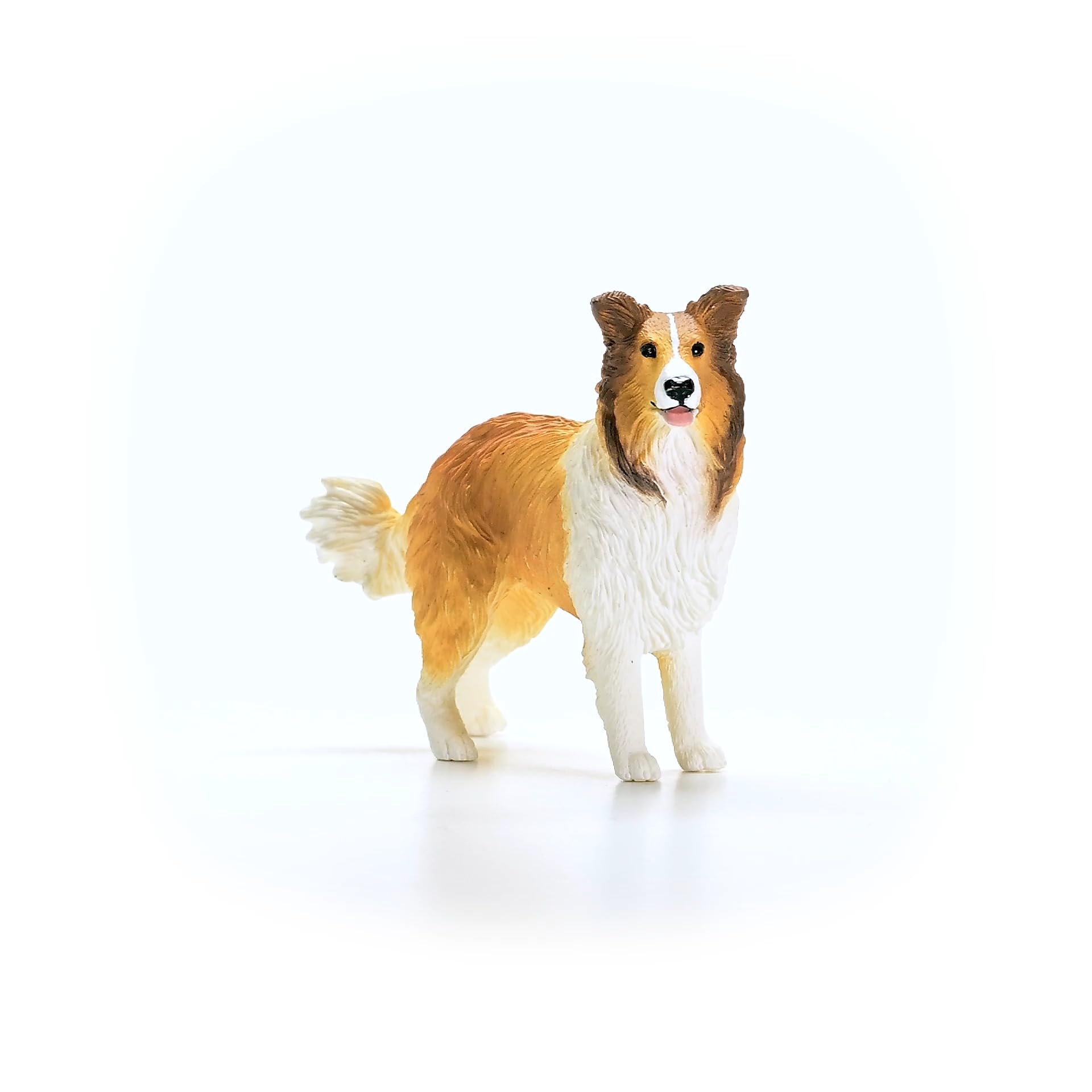SCHLEICH Farm World - 13998-3" Realistic Collie Figurine - Durable Dog Figure for Children - Farm Animal Toys for Boy and Girls - Educational Toys For Toddlers and Kids Ages 3+