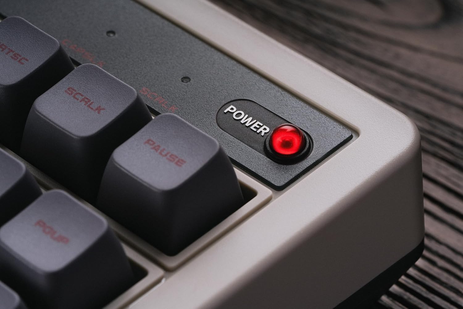 8Bitdo Retro Mechanical Keyboard, Bluetooth/2.4G/USB-C Hot Swappable Gaming Keyboard with 87 Keys, Dual Super Buttons and Super Stick for Windows and Android - ISO UK Layout - N Edition