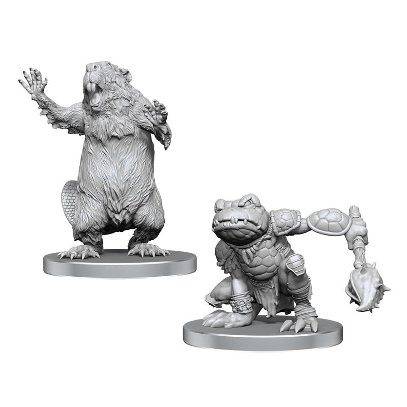Wizkids Pathfinder Battles Deep Cuts Boggard Scout and Castoroides Miniatures