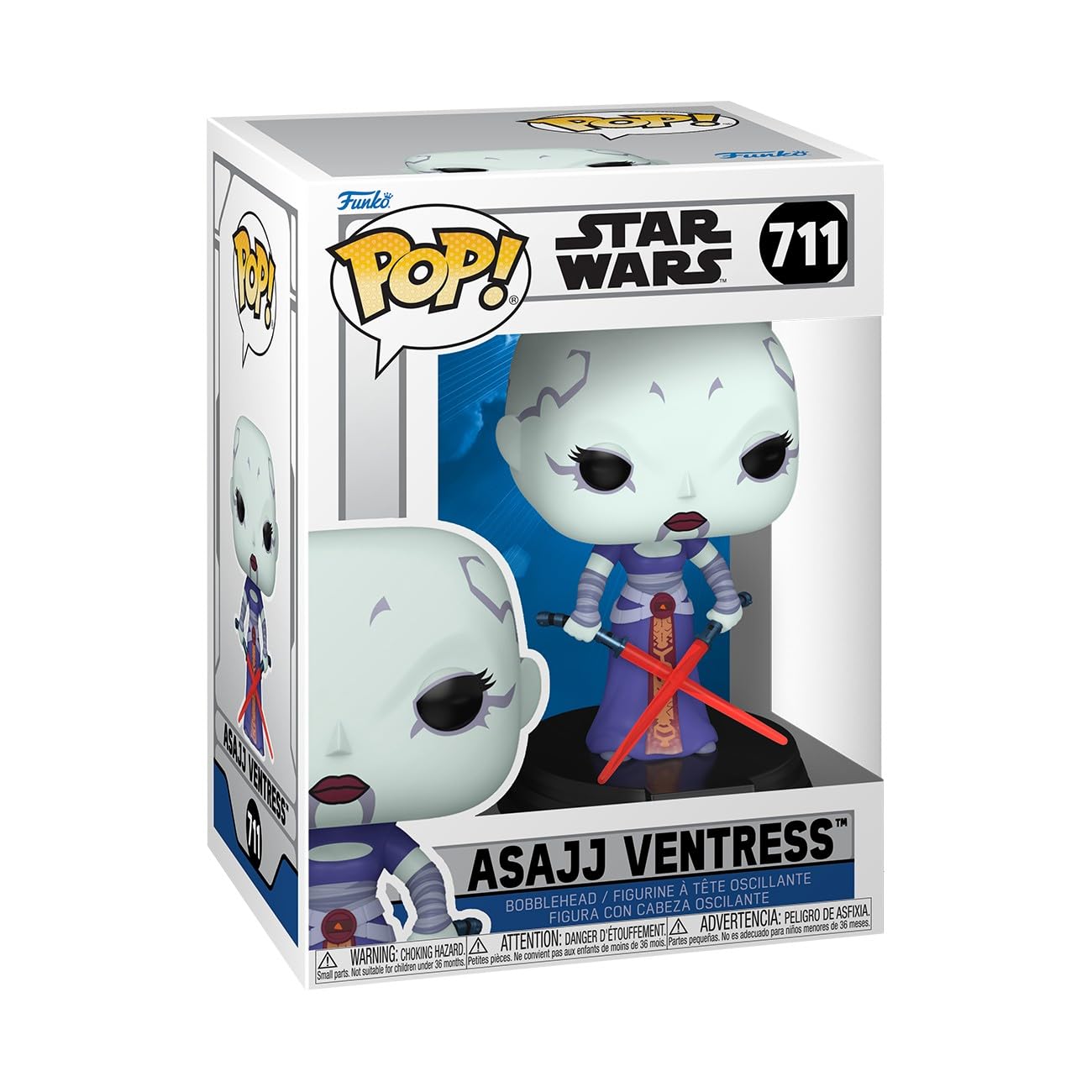 Funko Pop! Star Wars: Clone Wars - Ventress - Collectable Vinyl Figure - Gift Idea - Official Merchandise - Toys for Kids & Adults - Sci-Fi Fans - Model Figure for Collectors and Display