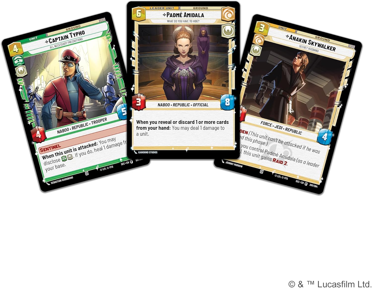 Asmodee Star Wars: Unlimited TCG Secrets of Power Padmé Amidala SPOTLIGHT DECK - Pre-Built 50-Card Ready-to-Play Deck with Booster Pack, Ages 12+, 2+ Players, 20 Minute Playtime
