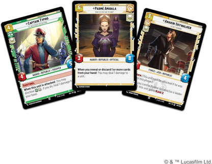 Asmodee Star Wars: Unlimited TCG Secrets of Power Padmé Amidala SPOTLIGHT DECK - Pre-Built 50-Card Ready-to-Play Deck with Booster Pack, Ages 12+, 2+ Players, 20 Minute Playtime