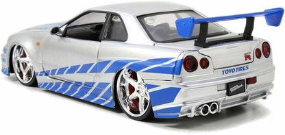 Jada Toys 253203044 - Fast & Furious 2002 Nissan Skyline 1:24, vanaf 8 jaar