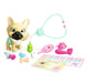 SIMBA 105950056 Pamper Petz Dog Doktor, 17 cm Frenchie met drink- en natfunctie, luier met kleurveranderingsfunctie, meer dan 10 doctoraccessoires, beweegbaar hoofd en benen, met geluid, vanaf 3 jaar