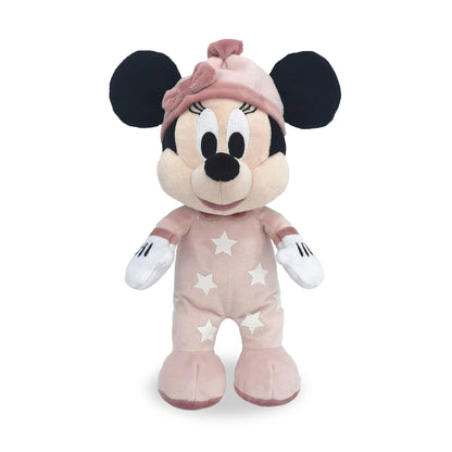 Disney 6315870353, Slaap Good Mimmi Mond Knuffeldieren, Mimmi Mouse Set knuffeldieren met pyjama met lichtgevende ster, 25 cm, vanaf 0 maanden
