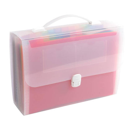 Exacompta Crystal Expanding File with Handle 33x29cm 24 Part - 55698E