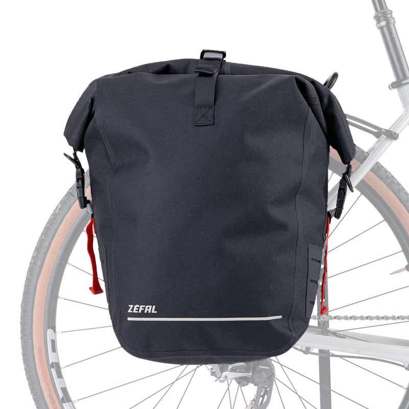 ZEFAL Z Traveler S20 Fahrradtaschen für Gepäckträger Wasserdicht 20 L - Universell Gepäckträgertasche - Widerstand Fahrradtasche Velcro - 995 g