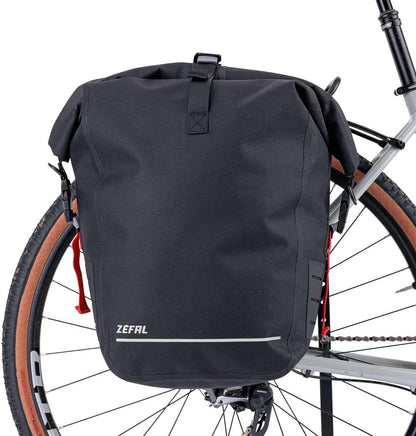 ZEFAL Z Traveler S20 Fahrradtaschen für Gepäckträger Wasserdicht 20 L - Universell Gepäckträgertasche - Widerstand Fahrradtasche Velcro - 995 g