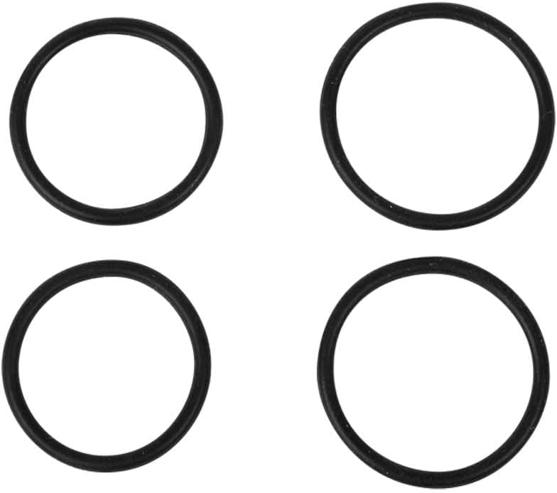 ZEFAL Z-Bike Mount Ersatz-O-Ringe Befestigungsbänder, Schwarz, 4 Stück (Ø 2 x 33 mm & 2 x 36 mm