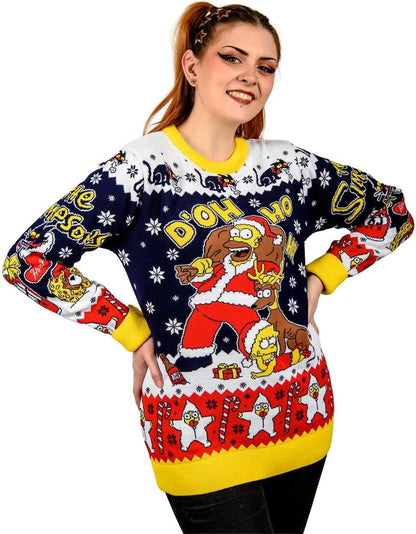 Simpsons Christmas Pullover D`oh Ho Ho!