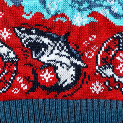 Jaws Christmas Sweater Jaws  Size L
