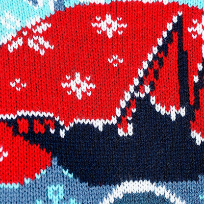 Jaws Christmas Sweater Jaws  Size L