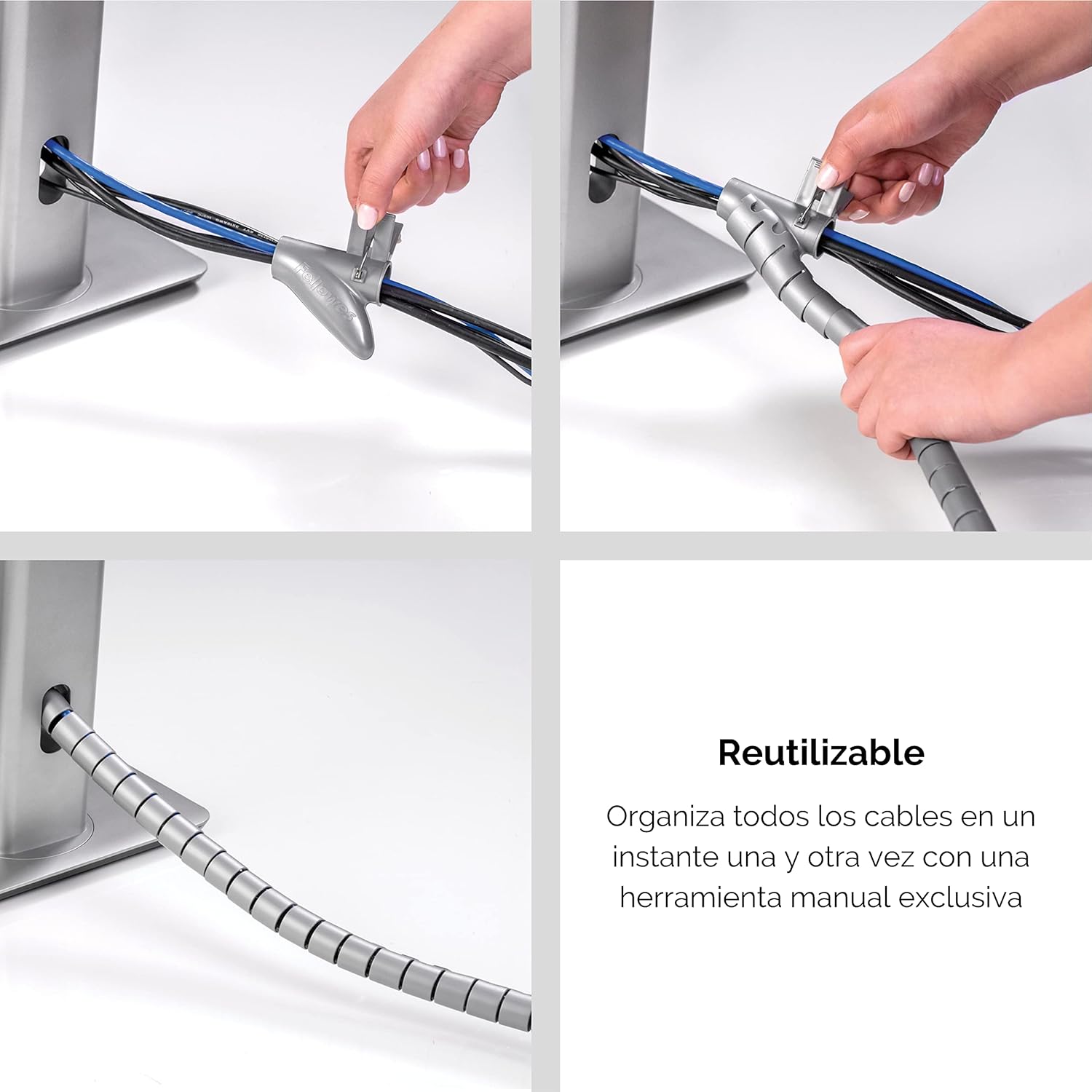 Ordinacavi Cable Zip (Argento
