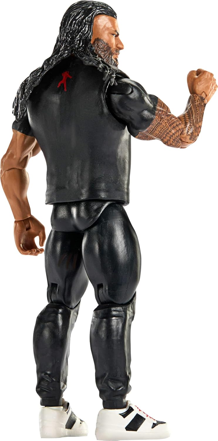 Mattel WWE Roman Reigns Action Figure, Main Event Series #160, 6-inch Collectible Superstar with 14 Articulation Points & Life-Like Look, JHH82