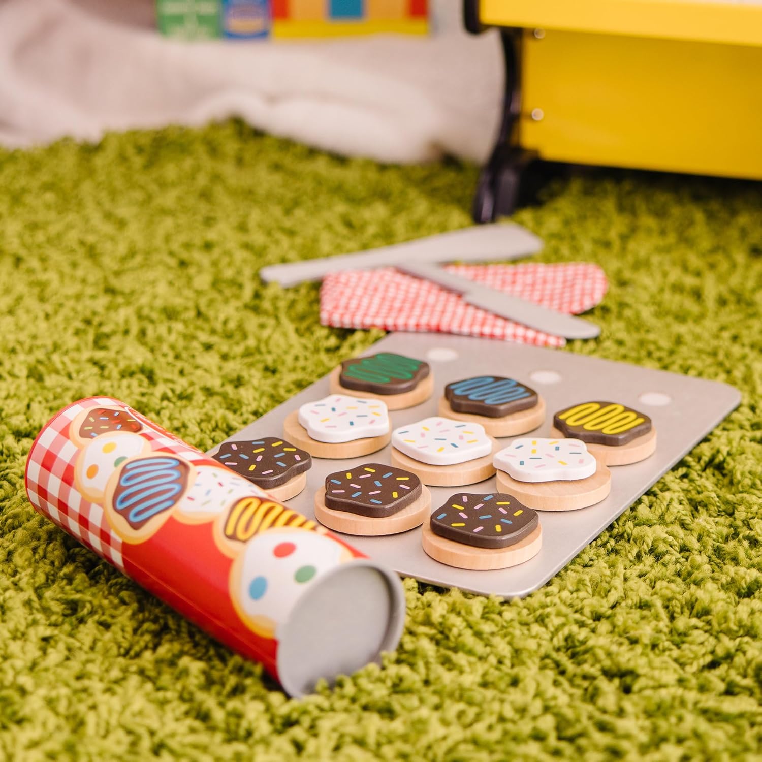 Melissa & Doug Slice and Bake Wooden Cookie Play Food Set