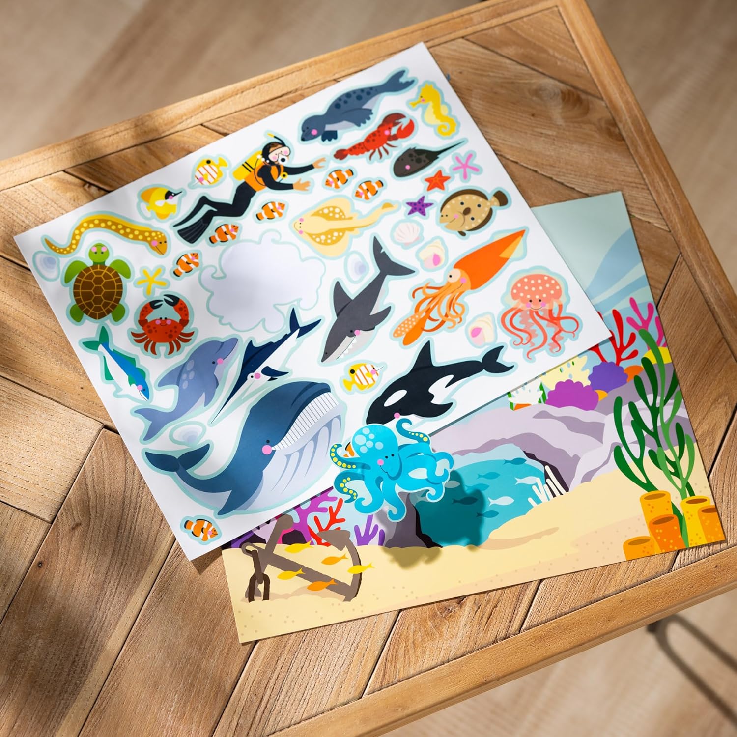 Melissa & Doug Reusable Sticker Books for 3+ Year Olds, Habitats & Nature Sticker Book, Plane Activities For Toddlers, Kids Travel Activity Packs, Childrens Books Age 3-4 Years - FSC Certified