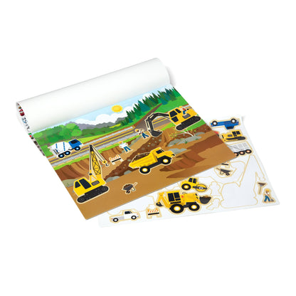 Melissa and Doug Reusable Sticker Books for 3+ Year Olds | Cars and Vehicle Sticker Book | Plane Activities for Toddlers | Reusable Stickers for Kids Travel Activity Packs - FSC Certified