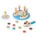 Melissa & Doug Wooden Birthday Cake | Pretend Play | Wooden Play Food Toy for Kids | 3+ | Gift for Boy or Girl