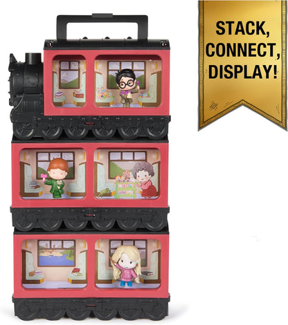 Wizarding World Harry Potter, Micro Magical Moments Hogwarts Express Collectibles Display & Carrying Case with 3 Figures, Kids Toys for Ages 6 and up