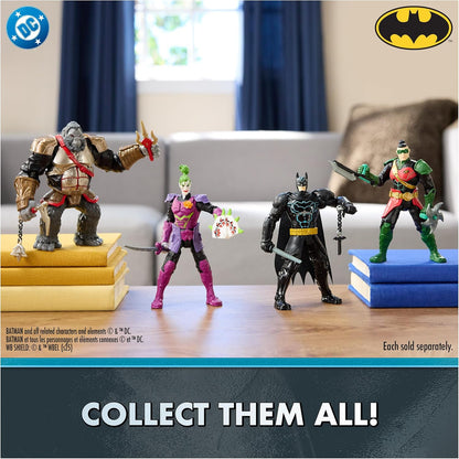 DC Comics, Batman Battle Clash 15cm Ninja Strike Gorilla Grodd Action Figure with 2 Ninja Accessories, Super Hero Kids Toys for Boys and Girls Ages 3 and Up