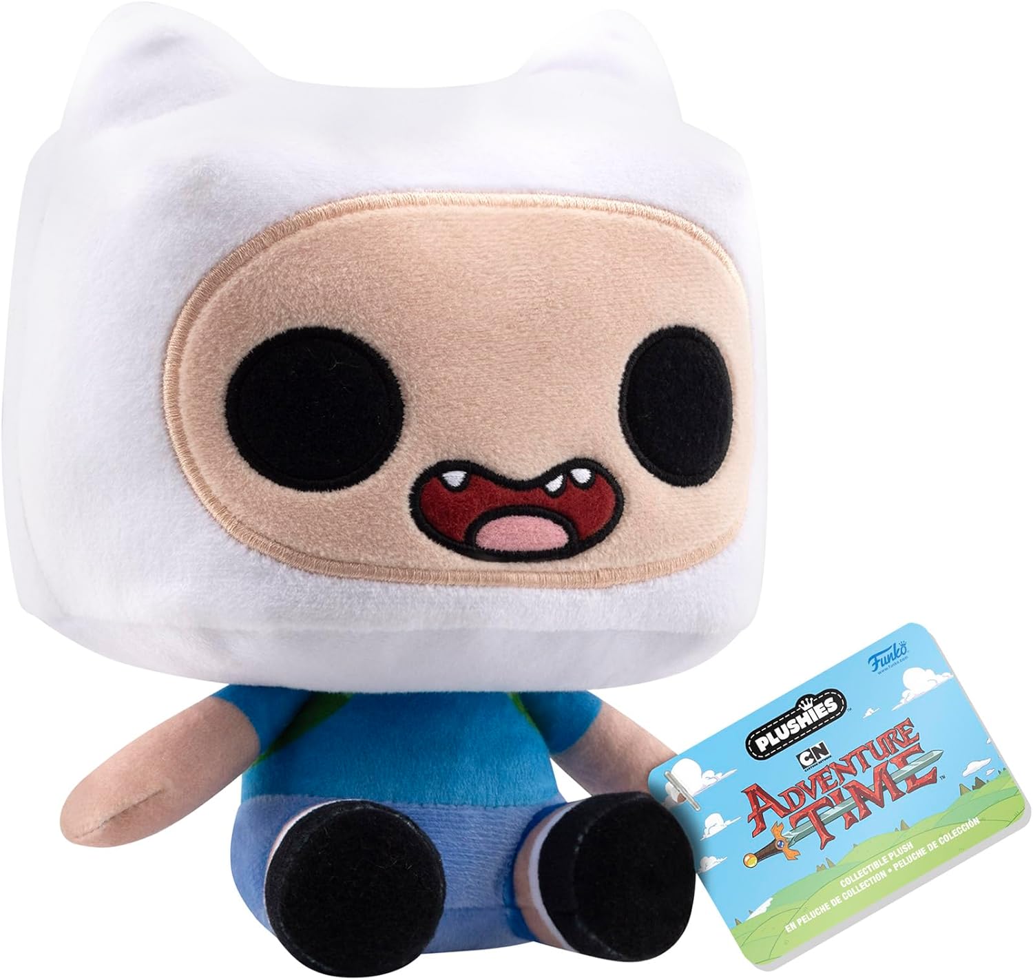 Funko Pop! Plush: Adventure Time - Finn The Human (7")- Plüschtier - Geschenkidee Zum Geburtstag - Gefüllt Plüschtiere Für Kinder und Erwachsene und Freundinnen