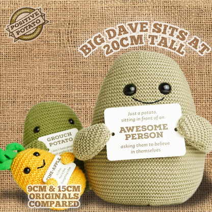 Positive Potato: The Original - 20Cm Big Dave Doll (Emotional Support Gift)