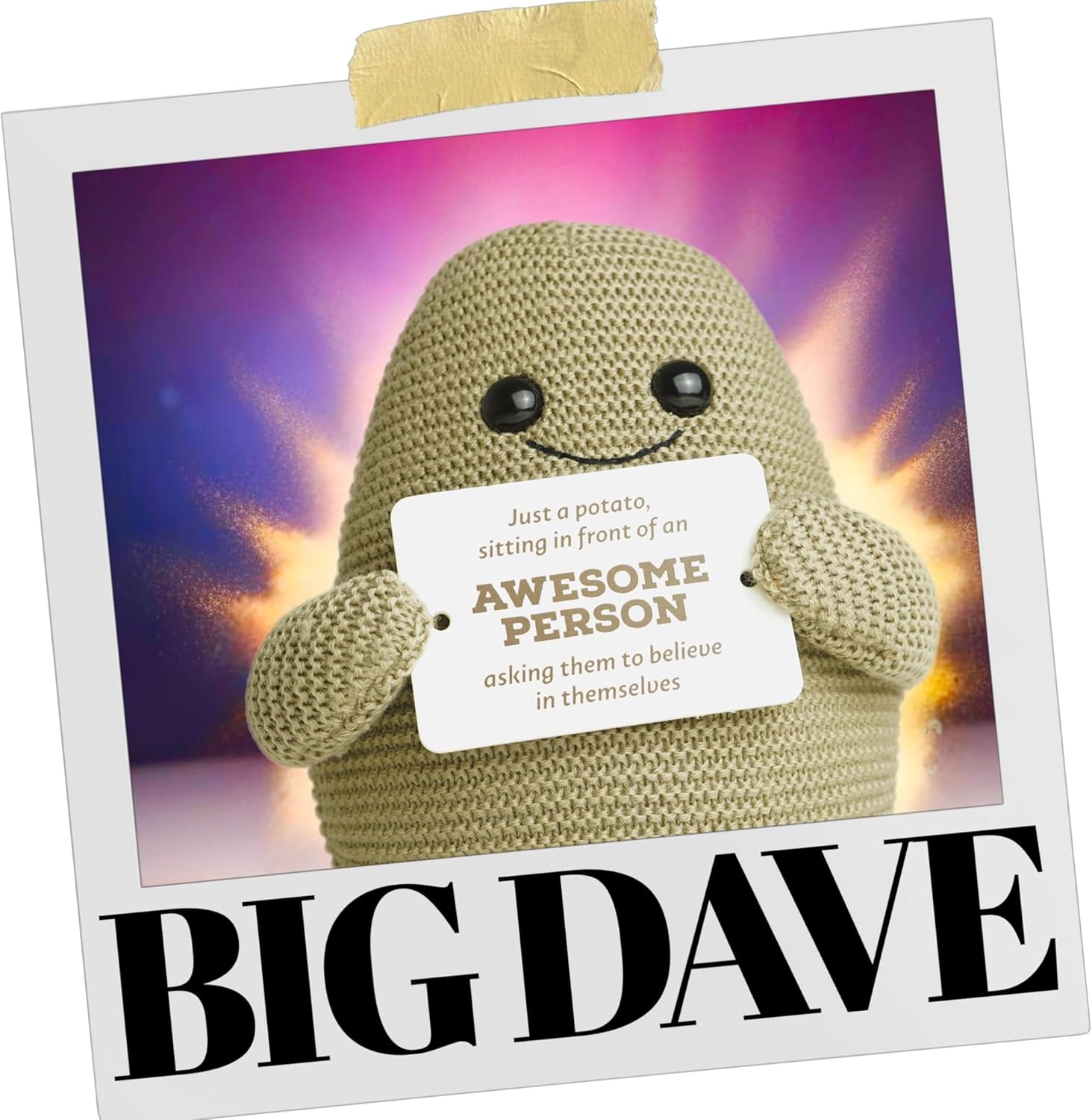 Positive Potato: The Original - 20Cm Big Dave Doll (Emotional Support Gift)