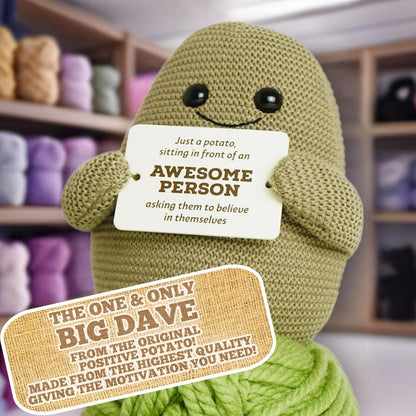 Positive Potato: The Original - 20Cm Big Dave Doll (Emotional Support Gift)